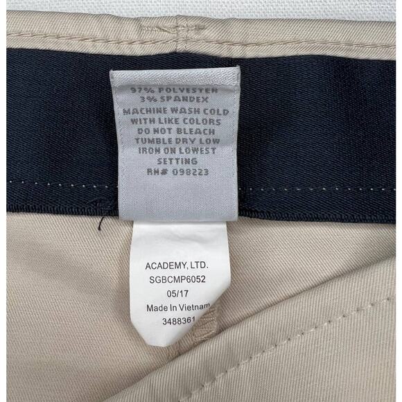 Men's Flat Front Shorts BCG Brand Size 40 Activewear Casual Dress Light Tan - Picture 6 of 7